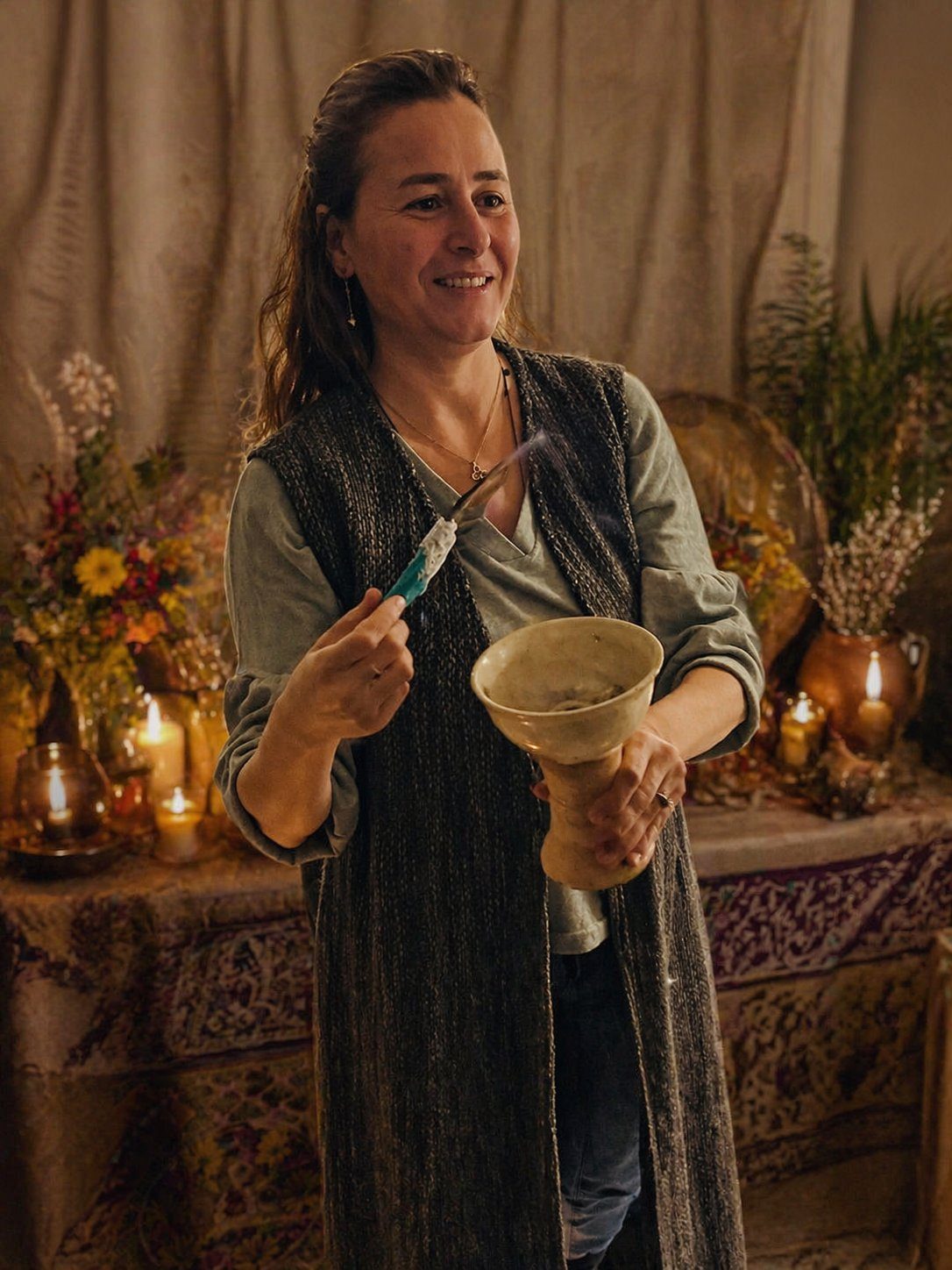Women's circle gathering in Aljezur Algarve